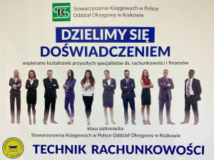 Inauguracja patronatu Stowarzyszenia Księgowych nad klasą technika rachunkowości 1R